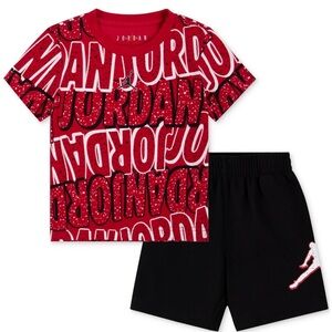 Jordan Little Kids’ Graphic T-Shirt and Shorts Set - Nike Boys’ 2T NEW NWT